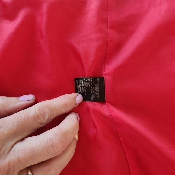 Tahari Arthur S. Levine Red Lined Sz. 14 Jacket with Pockets - Picture 8 of 10
